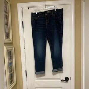 Torrid Dark Wash Boyfriend Ankle Jeans